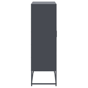 vidaXL Highboard Anthracite 68.5x38.5x123.5 cm Steel