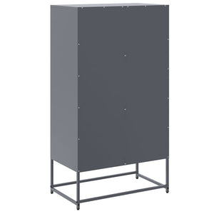 vidaXL Highboard Anthracite 68.5x38.5x123.5 cm Steel