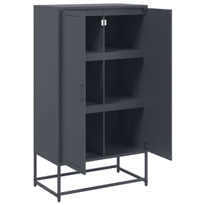 vidaXL Highboard Anthracite 68.5x38.5x123.5 cm Steel