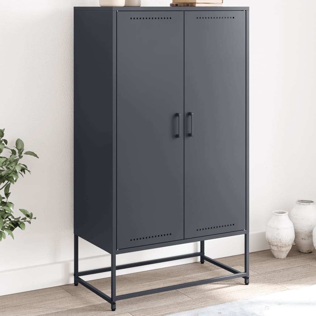 vidaXL Highboard Anthracite 68.5x38.5x123.5 cm Steel