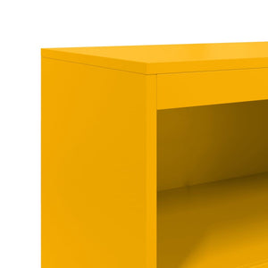 vidaXL Highboard Mustard Yellow 68.5x38.5x123.5 cm Steel