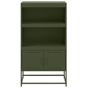 vidaXL Highboard Olive Green 68.5x38.5x123.5 cm Steel