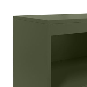 vidaXL Highboard Olive Green 68.5x38.5x123.5 cm Steel