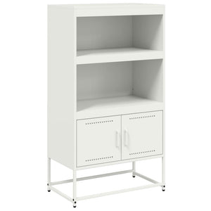 vidaXL Highboard White 68.5x38.5x123.5 cm Steel