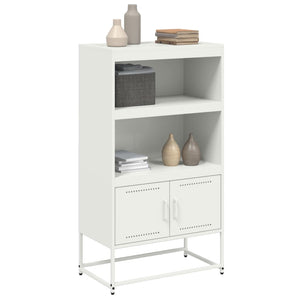 vidaXL Highboard White 68.5x38.5x123.5 cm Steel