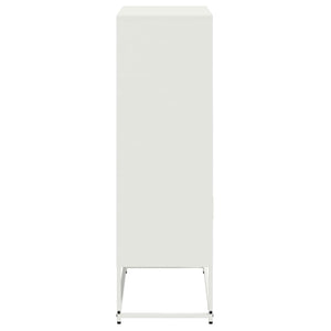 vidaXL Highboard White 68.5x38.5x123.5 cm Steel