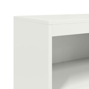 vidaXL Highboard White 68.5x38.5x123.5 cm Steel