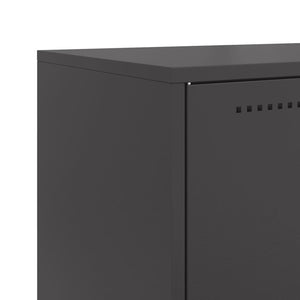 vidaXL Highboard Black 68.5x38.5x107 cm Steel