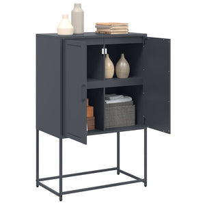 vidaXL Highboard Anthracite 68.5x38.5x107 cm Steel