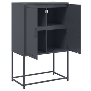 vidaXL Highboard Anthracite 68.5x38.5x107 cm Steel