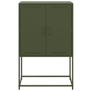 vidaXL Highboard Olive Green 68.5x38.5x107 cm Steel