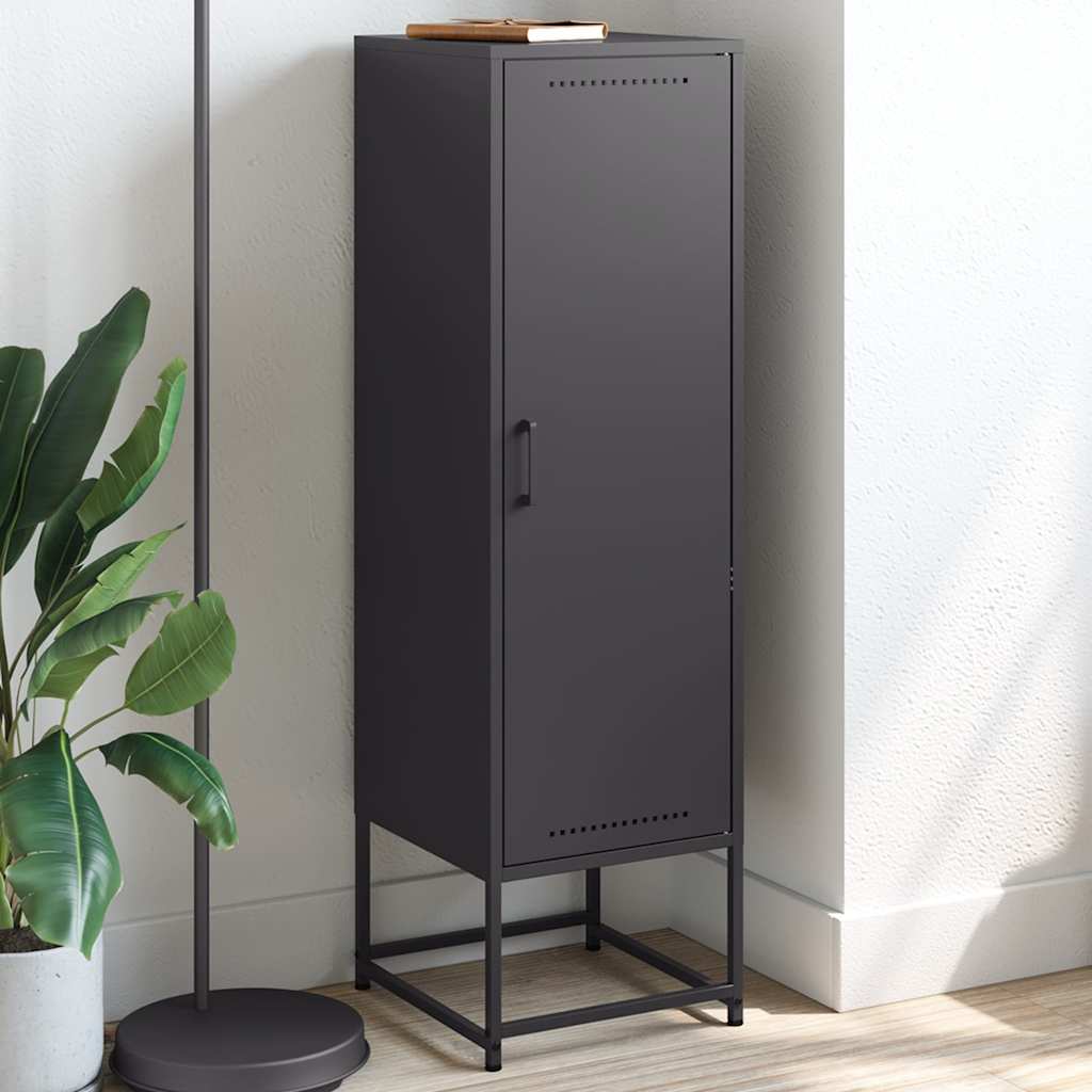 vidaXL Highboard Black 36x39x123 cm Steel