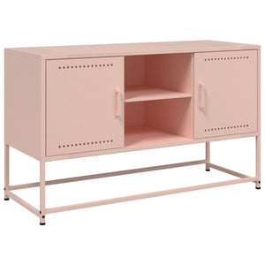 vidaXL Highboard Pink 36x39x123 cm Steel