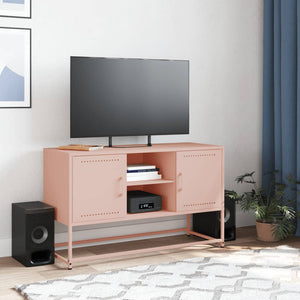 vidaXL Highboard Pink 36x39x123 cm Steel