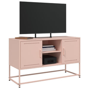 vidaXL Highboard Pink 36x39x123 cm Steel