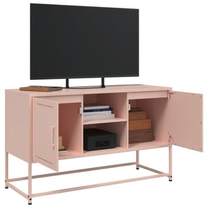 vidaXL Highboard Pink 36x39x123 cm Steel