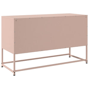 vidaXL Highboard Pink 36x39x123 cm Steel