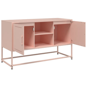 vidaXL Highboard Pink 36x39x123 cm Steel