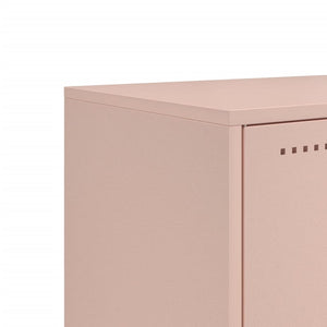 vidaXL Highboard Pink 36x39x123 cm Steel