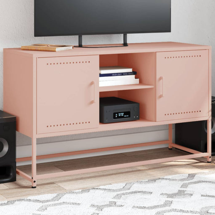 vidaXL Highboard Pink 36x39x123 cm Steel