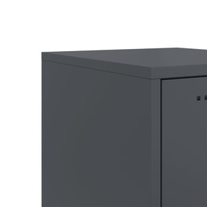 vidaXL Highboard Anthracite 36x39x123 cm Steel