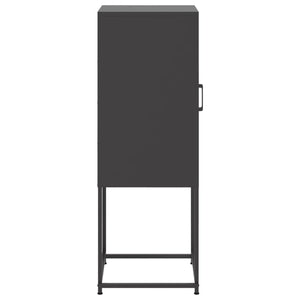 vidaXL Highboard Black 36x39x107 cm Steel