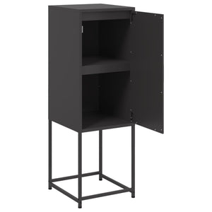 vidaXL Highboard Black 36x39x107 cm Steel