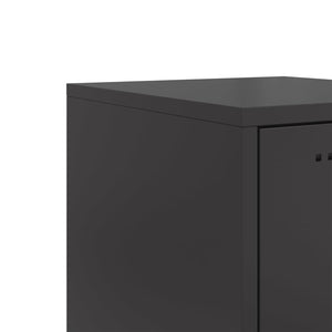 vidaXL Highboard Black 36x39x107 cm Steel