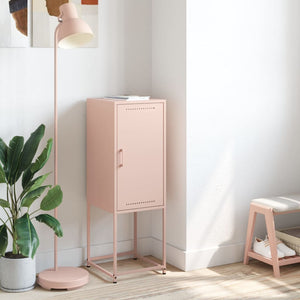 vidaXL Highboard Pink 36x39x107 cm Steel