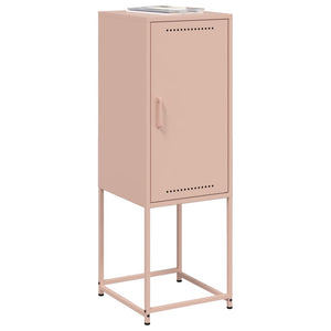 vidaXL Highboard Pink 36x39x107 cm Steel