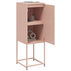 vidaXL Highboard Pink 36x39x107 cm Steel