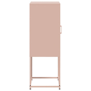 vidaXL Highboard Pink 36x39x107 cm Steel