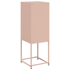 vidaXL Highboard Pink 36x39x107 cm Steel