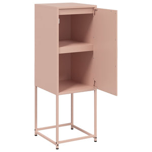 vidaXL Highboard Pink 36x39x107 cm Steel