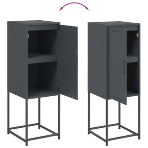 vidaXL Highboard Anthracite 36x39x107 cm Steel