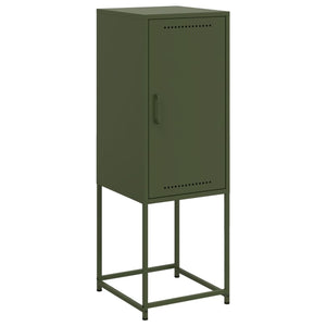 vidaXL Highboard Olive Green 36x39x107 cm Steel