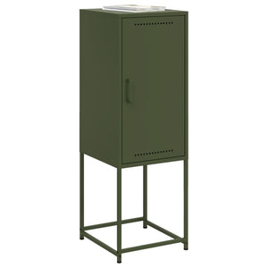 vidaXL Highboard Olive Green 36x39x107 cm Steel