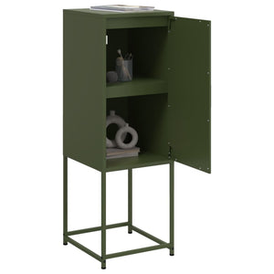 vidaXL Highboard Olive Green 36x39x107 cm Steel