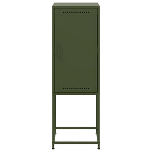 vidaXL Highboard Olive Green 36x39x107 cm Steel