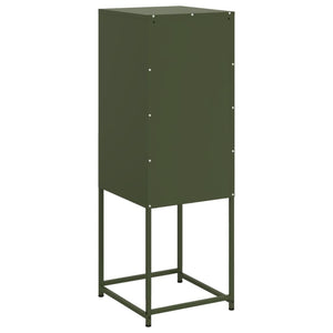 vidaXL Highboard Olive Green 36x39x107 cm Steel