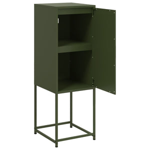 vidaXL Highboard Olive Green 36x39x107 cm Steel