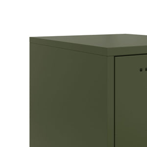 vidaXL Highboard Olive Green 36x39x107 cm Steel