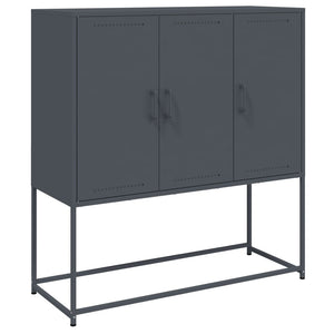 vidaXL Highboard Anthracite 100.5x39x107 cm Steel