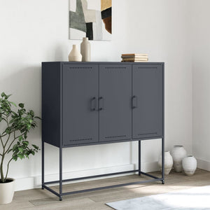 vidaXL Highboard Anthracite 100.5x39x107 cm Steel