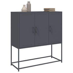 vidaXL Highboard Anthracite 100.5x39x107 cm Steel