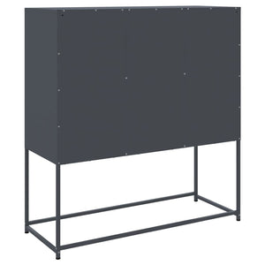 vidaXL Highboard Anthracite 100.5x39x107 cm Steel