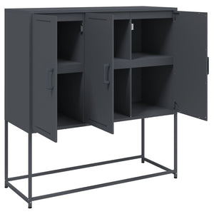 vidaXL Highboard Anthracite 100.5x39x107 cm Steel