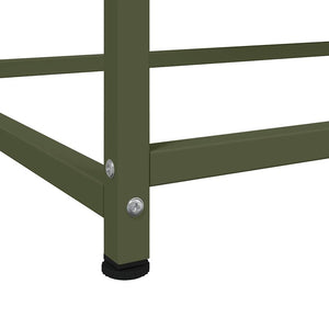 vidaXL Highboard Olive Green 100.5x39x107 cm Steel