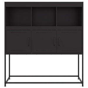 vidaXL Sideboard Black 100.5x39x107 cm Steel