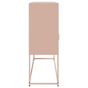 vidaXL Sideboard Pink 100.5x39x107 cm Cold-rolled Steel